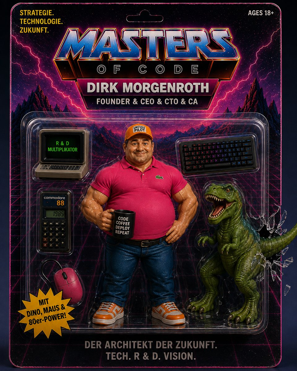 Dirk Morgenroth, Gründer · Principal Engineer, von KI erzeugtes Porträt